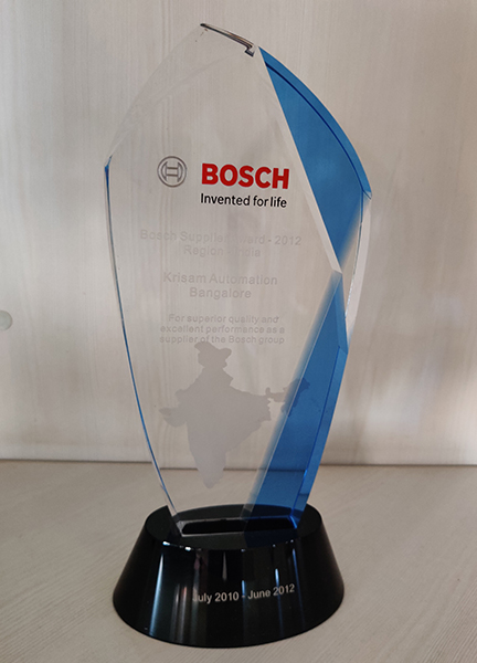 BOSCH - awarded to Krisam automation Pvt.ltd